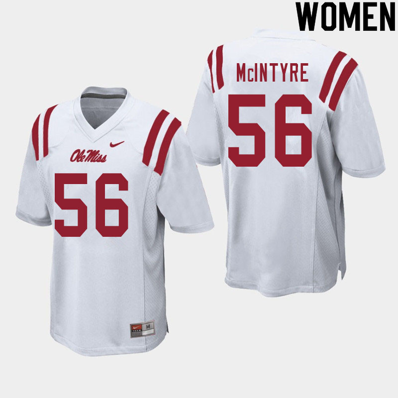 Reece McIntyre Ole Miss Rebels NCAA Women's White #56 Stitched Limited College Football Jersey LQZ4458TW